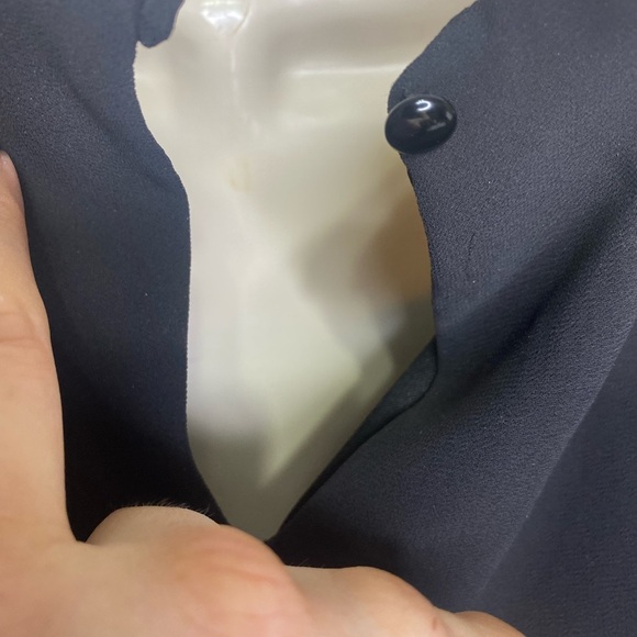 Sequin Hearts Women’s Flowy Dress L Black Gold Sequined Shoulders Sheer Sleeves - Picture 11 of 13